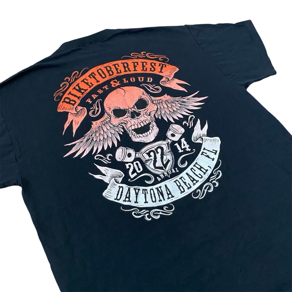 Men’s Black Daytona Beach BIKETOBERFEST Fast and Loud 2014 22nd Annual S…